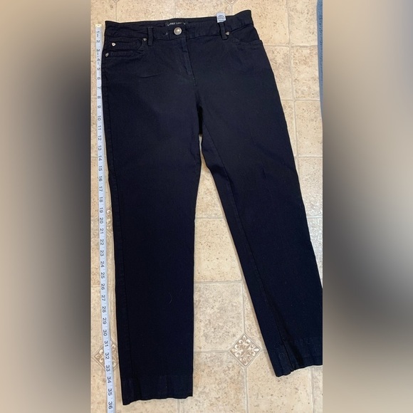 Women’s Larry Levine Black Ankle Pants Size 10 - Picture 1 of 7